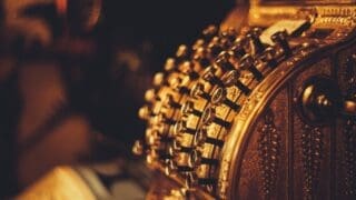 Old cash register