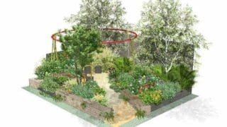 RHS Chelsea Flower Show Garden 2024 the Pulp Friction Growing Skills Garden