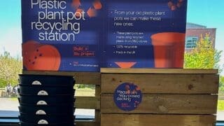 B&Q plastic Plant pot recycling station