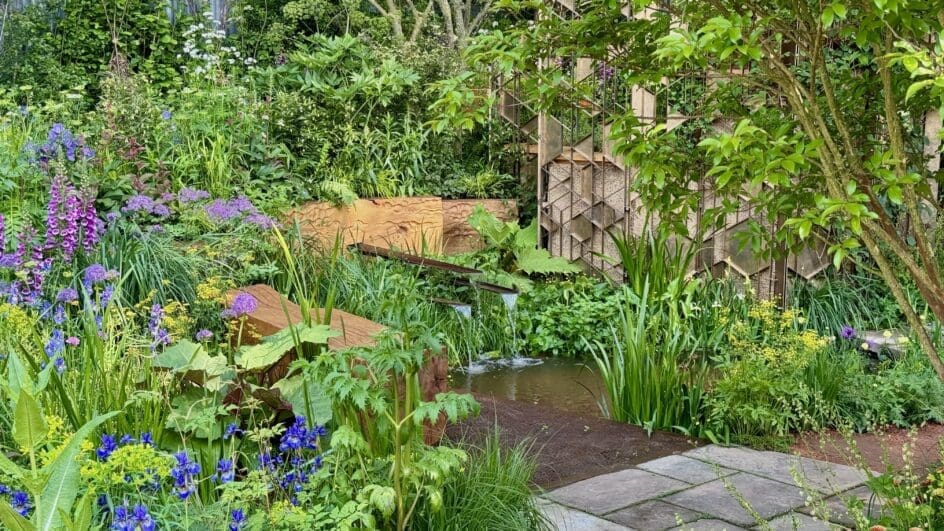 Octavia Hill garden at the RHS Chelsea flower show 2024 designed by Ann-Marie Powell