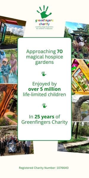 Greenfingers silver anniversary banner
