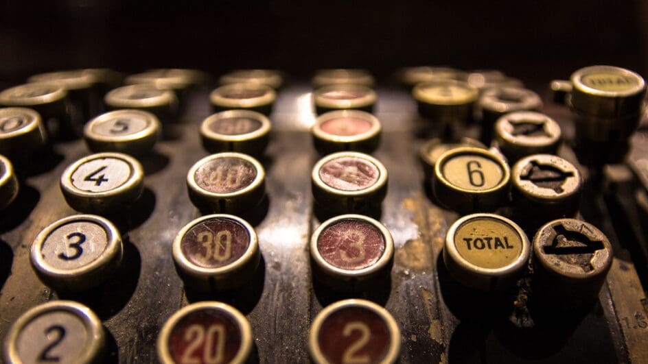 Old fashioned cash register