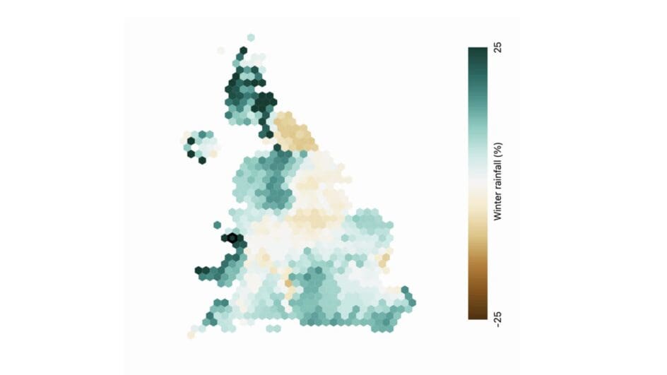 Climate change projections by constituency over Great Britain