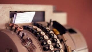 Old cash register