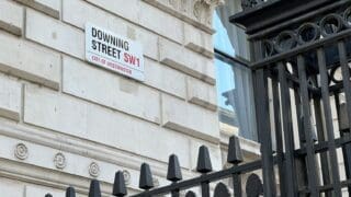 Downing street sign