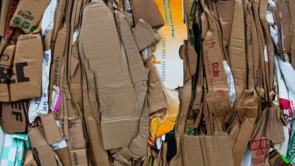 cardboard for recycling