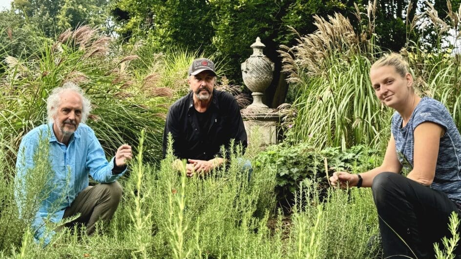 Dr-Simon-Charlesworth-William-Dyson-and-Kristyna-Kay-Clough-with-the-National-Collection-of-Rosemarys-At-Great-Comp-Garden.jpg