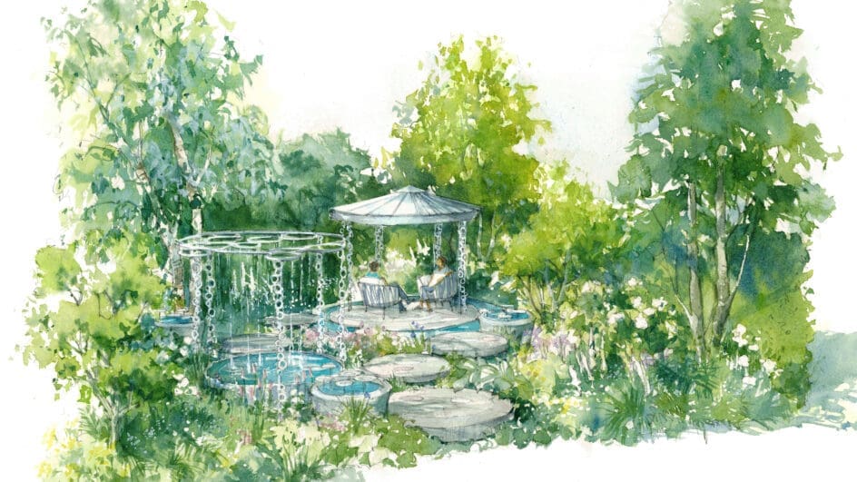 Boodles RHS Chelsea Garden called the Raindance garden