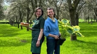 Founders of Stocktonbury Gardens Tamsin Westhorpe and Connie Marston