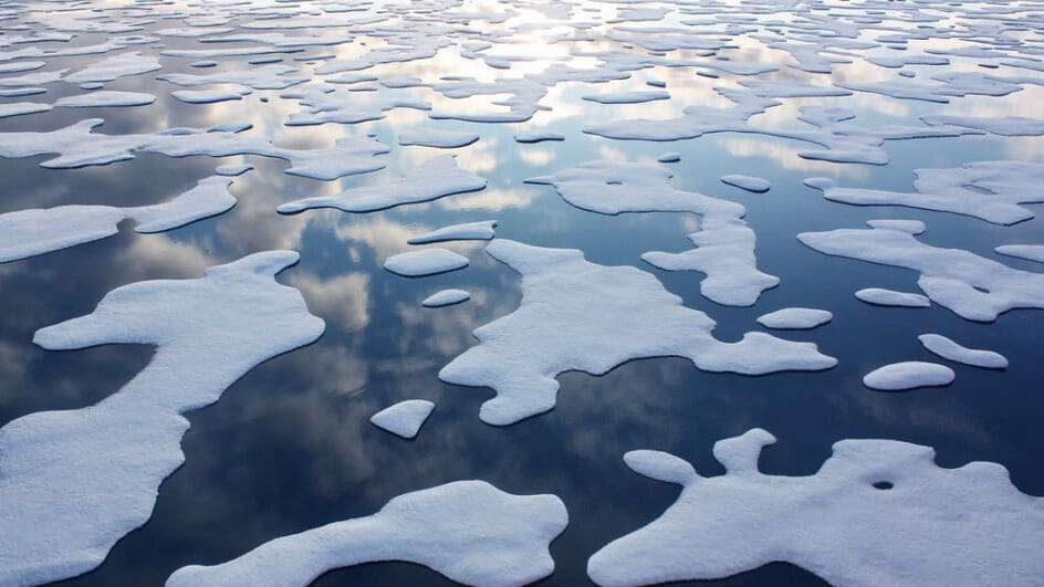 Sea ice in the arctic ocean