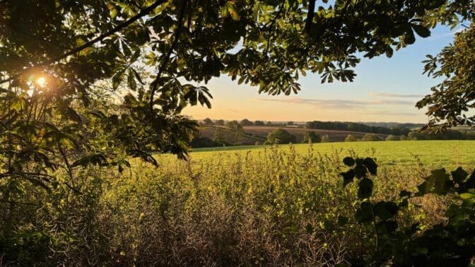 View towards North Aston in Oxfordshire