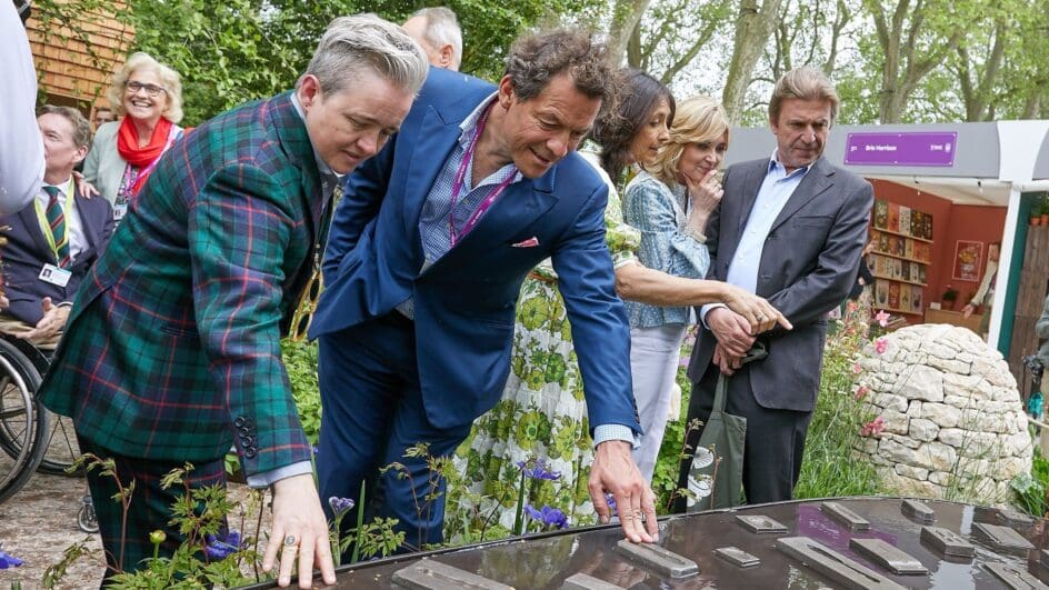 Dominic West at RHS Chelsea Horatio's Garden