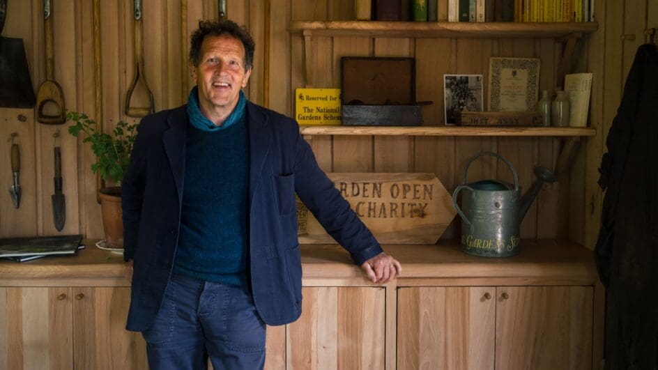 Monty Don at RHS Chelsea Flower Show 2024 in the NGS Show Garden