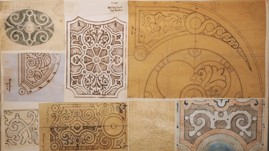 Various parterre designs, William Andrews Nesfield