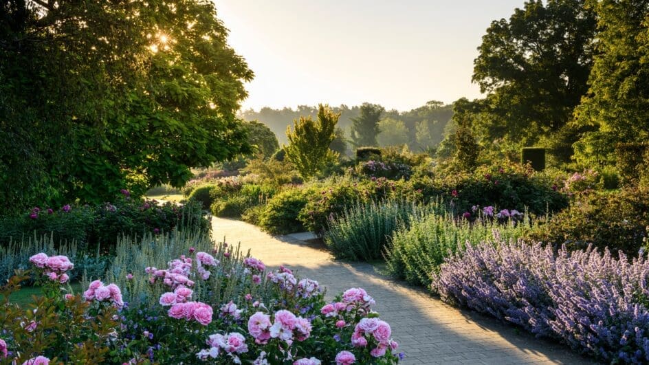 RHS Garden Wisley - The Bowes-Lyon Rose Garden