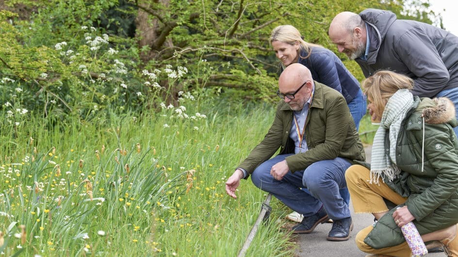 Teaching the students of the London College of Garden Design about plants