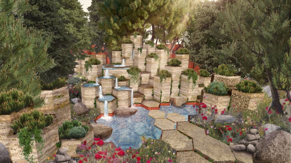 British Red Cross Garden for the 2025 RHS Chelsea Flower Show