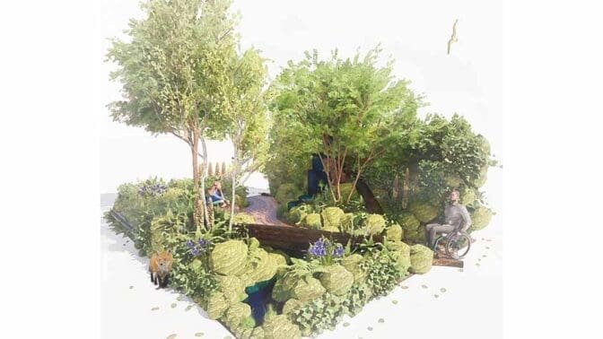 The Wildlife Trusts’ British Rainforest Garden by Zoe Claymore for the 2025 RHS Chelsea Flower Show