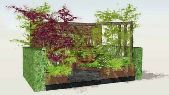 Design for the Room to Breathe Garden for the 2025 RHS Chelsea Flower Show