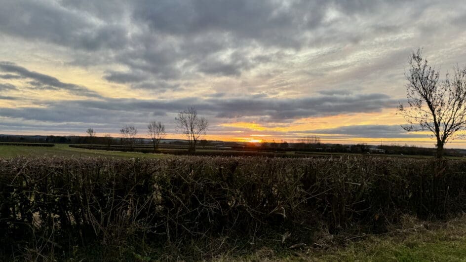 Views over the countryside and farmland in Oxfordshire