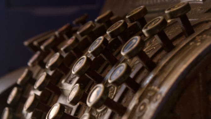 Antique cash register