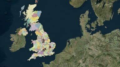 Biodiversity Net Gain Map hosted by the Wildlife Trusts
