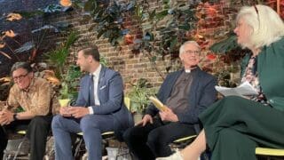Panel event hosted at the Garden Museum in London about the future of green urban spaces