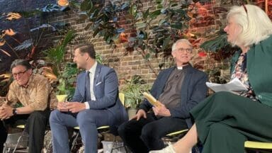 Panel event hosted at the Garden Museum in London about the future of green urban spaces