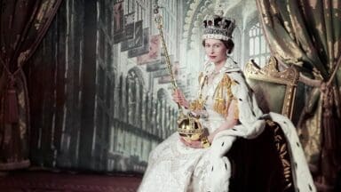 Queen Elizabeth on her Coronation