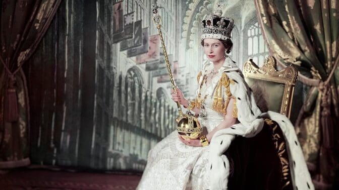 Queen Elizabeth on her Coronation