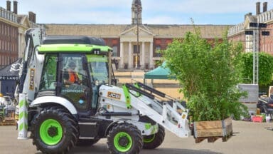 JCB Hydrogen powered machinery being used at the RHS Chelsea Flower Show 2025