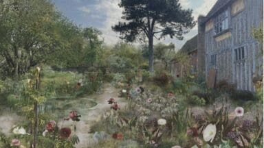 Benton End Walled Garden visualised by Sarah Price, Gardens Adviser