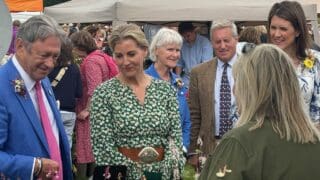 The Duchess of Edinburgh opening the 117th Royal Windsor Flower Show