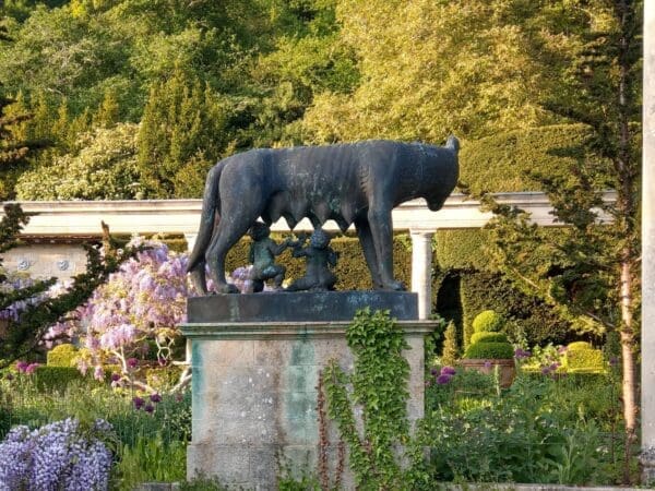 Iford Manor Romulus and Remus statue that was stolen