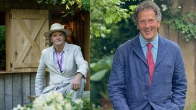 Monty Don and Tom Stuart Smith seen at RHS Chelsea