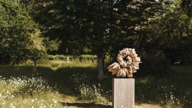 Stone sculpture on display at the Stone at Falconhurts exhibition