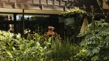 Garden at the Garden Museum in London