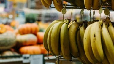 Bananas in the supermarket