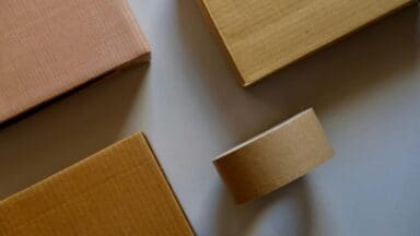 Cardboard boxes and tape